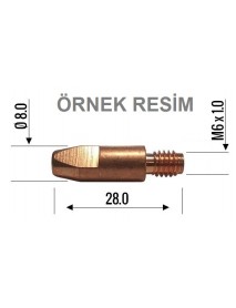 KAYNAK KONTAK MEME UCU M6X0,8MM KAYNAK KONTAK MEME UCU M6X0,8MM