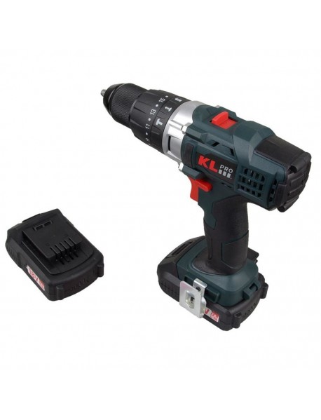 KLPRO KLDM18-20 18Volt/2.0Ah Li-ion Çift Akülü Profesyonel Darbeli Matkap 