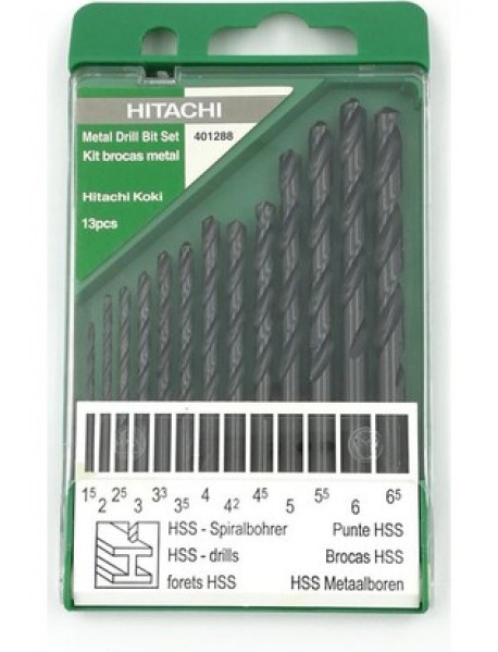 HİTACHİ HİKOKİ 401288 13 Parça Profesyonel Metal Matkap Uç Seti
