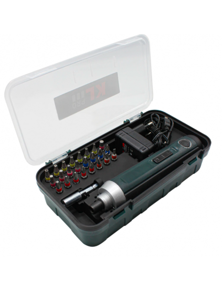 Klpro KLNM3820 3.6V 2Ah Şarjlı Tornavida + 25 Parça Aksesuar Seti
