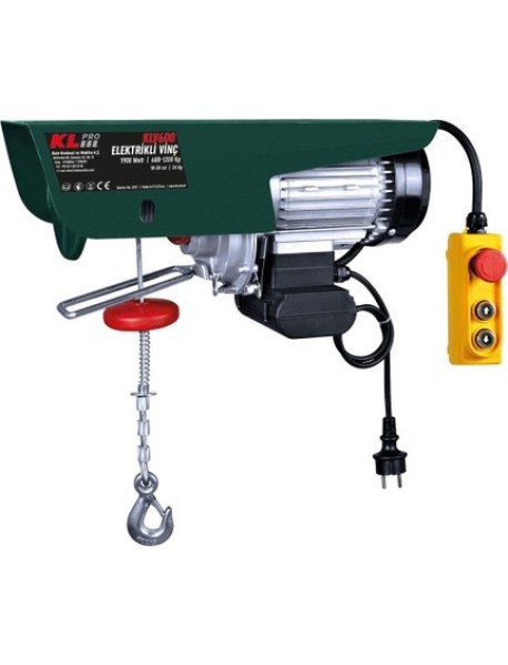 KLPRO KLV600 1800Watt 600/1200Kg Elektrikli Vinç